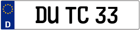 Trailer License Plate